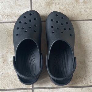 Mens Black CROCS Slip-On Clog Shoes